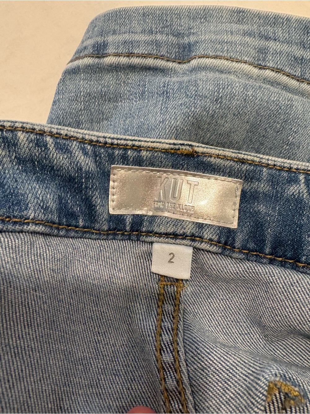 Kut from the Kloth Light Blue Boyfriend Jeans - Relaxed Wide Leg - Picture 4 of 4